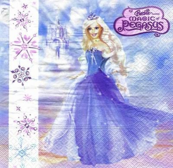 s4669 - Barbie Pegas - Servietten - 2lagig - USA - Packung - 20 Stück