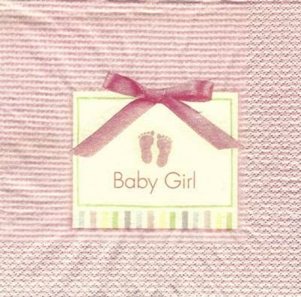 s4913 - Baby Girl - USA - Servietten - Packung - 16 Stück