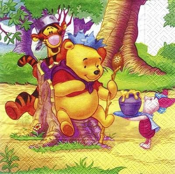 s4964 - Winnie the Pooh - Servietten - Packung - 20 Stück