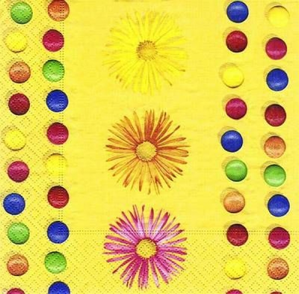 s4x0013 - Smartis and Flower - Servietten - Packung - 20 Stück