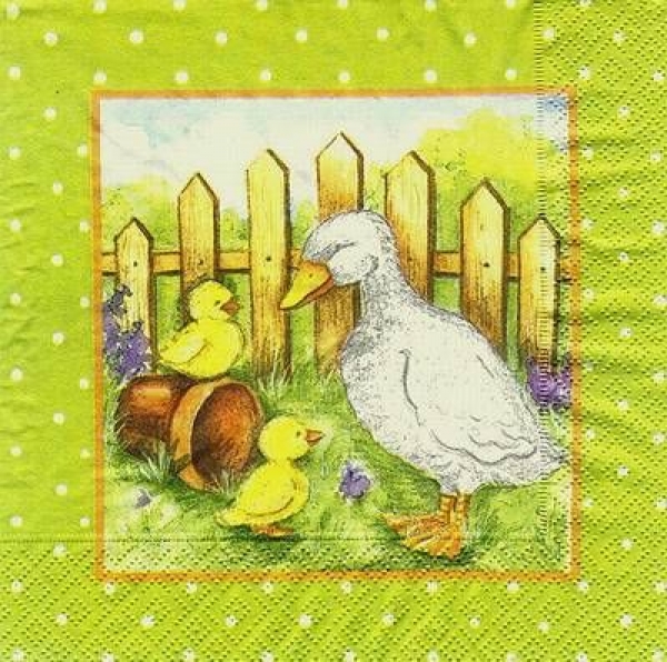 s4x0036 - Mutter Gans - Servietten - Packung - 20 Stück