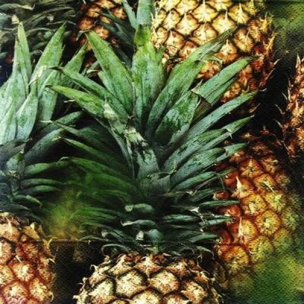 s4x0298 - Ananas - Servietten - Packung - 20 Stück