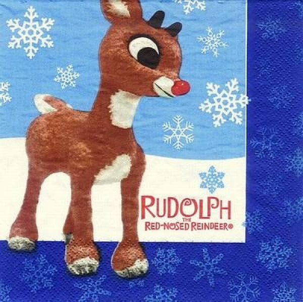 s4x0853 - Rudolph - USA - Servietten - 2lagig - Packung - 16 Stück