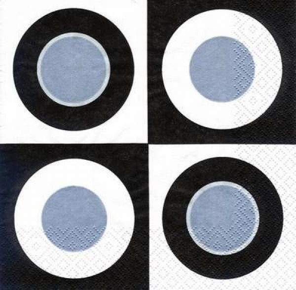s5047 - Point - black - Servietten - Packung - 20 Stück