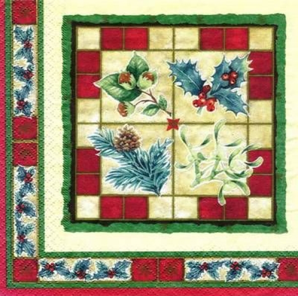s5175 – Adventhölzer - Napkins - Package - 20 pcs.