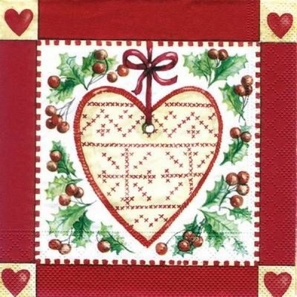 s5220 - Herzl. Weihnacht - Napkins - Package - 20 pcs.
