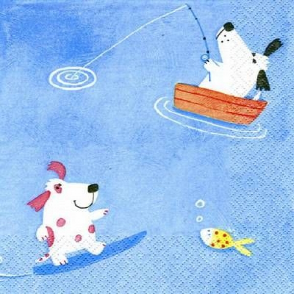 s5329 - Sea Dogs - Napkins - Package - 20 pcs..