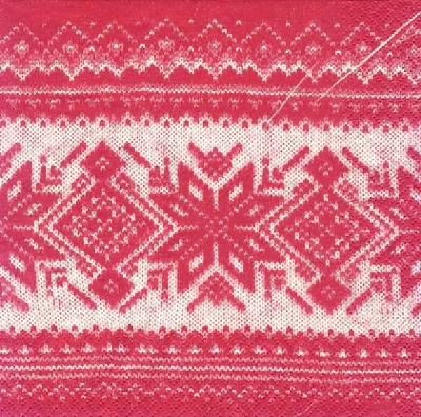s5473 - Nordic - red - Servietten - Packung - 20 Stück