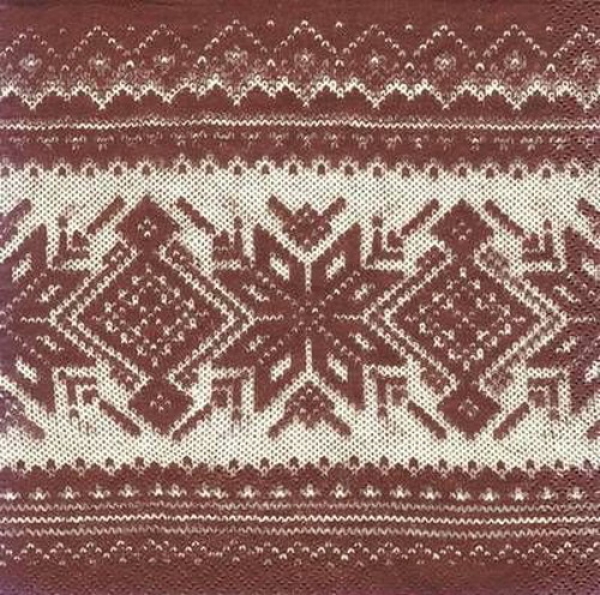 s5478 - Nordic - brown - Servietten - Packung - 20 Stück