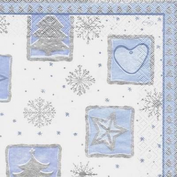 s5492 - Trandy - silver - Napkins - Package - 20 pcs.