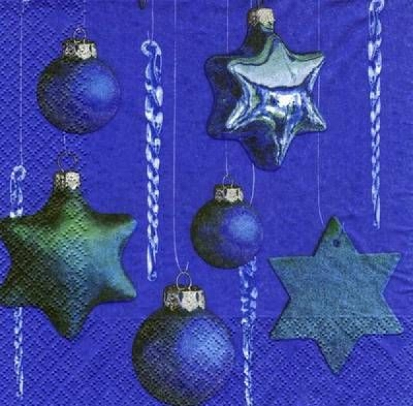s5531 - Sterne - blau - Servietten - Packung - 20 Stück