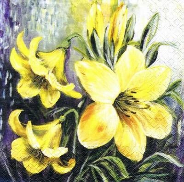 s5563 - Lily Impressions - Servietten - Packung - 20 Stück