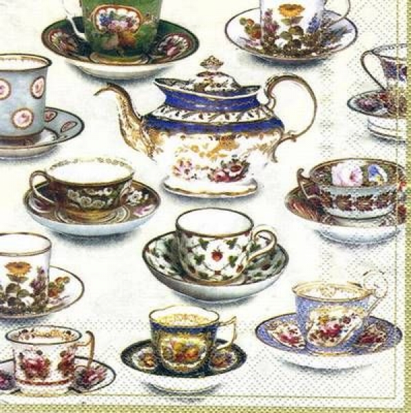 s5581 – Tea Time – Servietten – Packung – 20 Stück