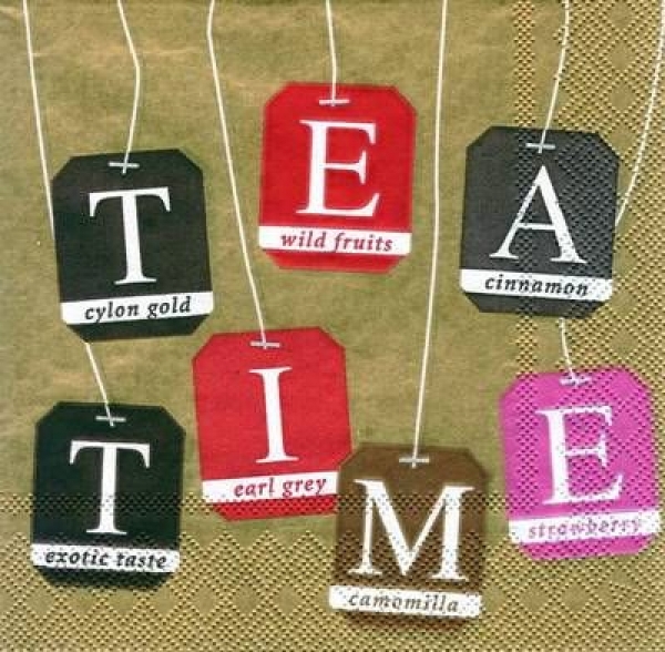 s5711 - Tea Time - Servietten - Packung - 20 Stück