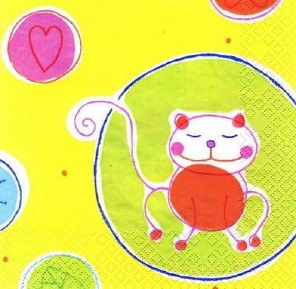 s5723 - Kitty Cat - Servietten - Packung - 20 Stück