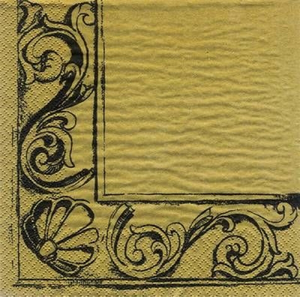 s6176 - Antique - gold - Servietten - Packung - 20 Stück