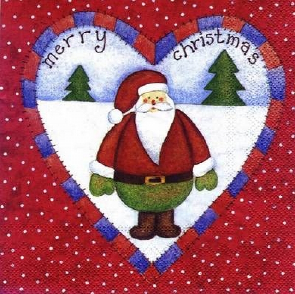 s6219 - Happy Holiday - red - Napkins - Package - 20 pcs.