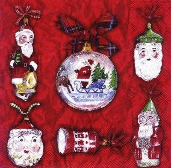 s6331 - SantaGallery - red - Servietten - Packung - 20 Stück