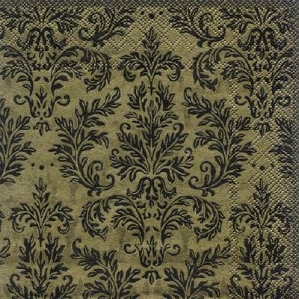 s6336 - Medaillon Dining - gold black - Servietten - Packung - 20 Stück