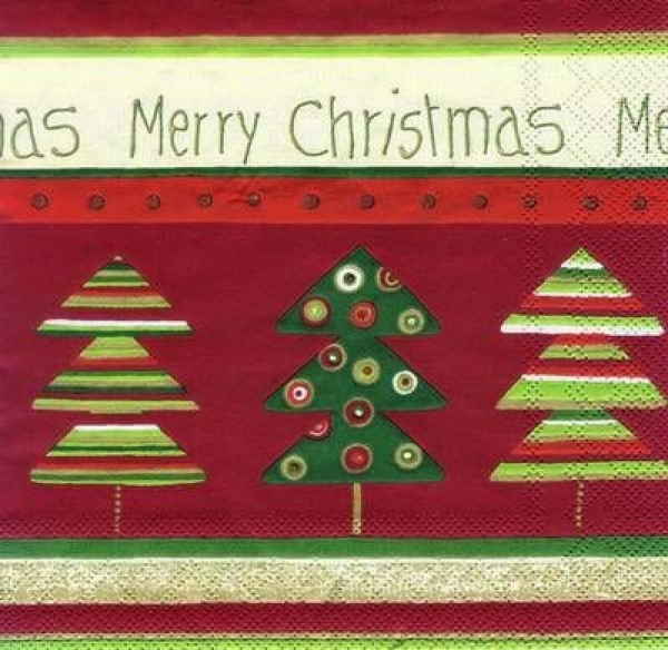 s6345 - Silva - red - Napkins - Package - 20 pcs.