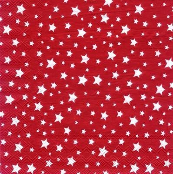 s6391 - Multi Star - red - Servietten - Packung - 20 Stück