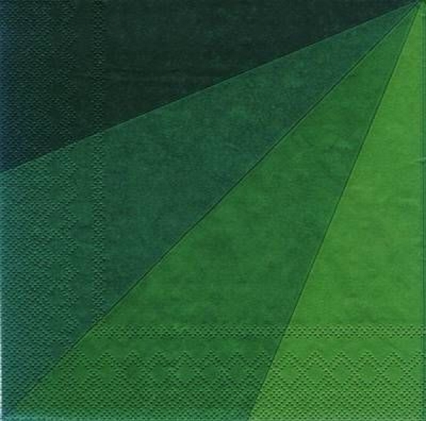 s6396  - Color Rays - dark green - Servietten - Packung - 20 Stück