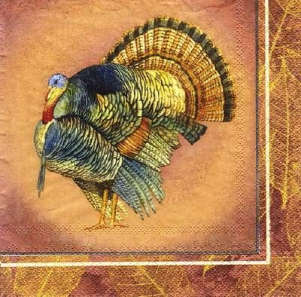 s6413  - Classic Turkey - terracotta - Servietten - 33 x 33 cm - Packung - 20 Stück
