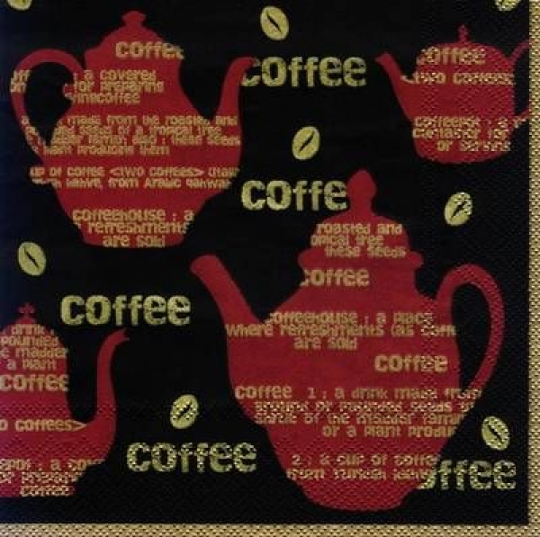 s6891 - Freshly Ground cafe oriental - Servietten - 33 x 33 cm - Packung - 20 Stück