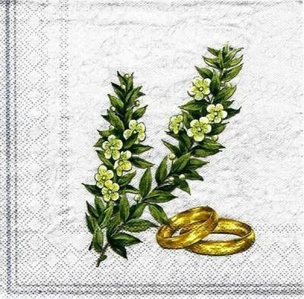 s6920 - True Love - silver - Servietten - Packung - 20 Stück
