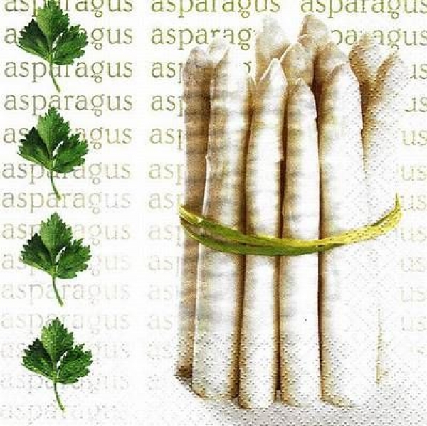 s7188 - Asparagus Bunch - Servietten - Packung - 20 Stück