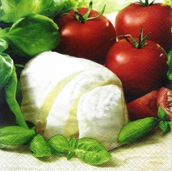 s7223 - Mozzarella - Servietten - Packung - 20 Stück