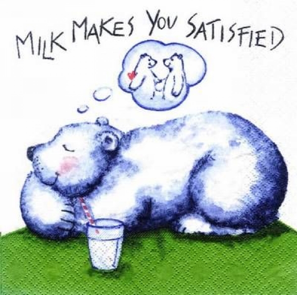 s7370 - Milk Statisfied - Servietten - Packung - 20 Stück