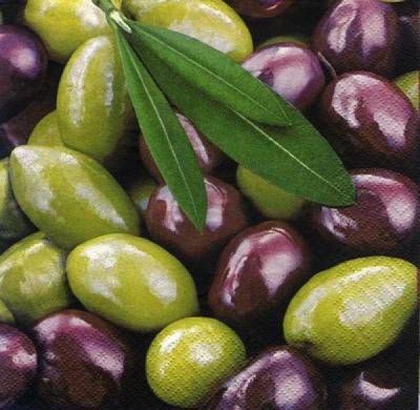 s7389 - Mixed Olives - Napkins - Package - 20 pcs..