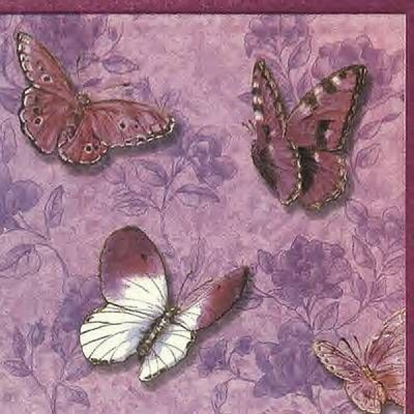 s7572 – Schmetterlinge – Servietten – 33 x 33 cm - Packung – 20 Stück
