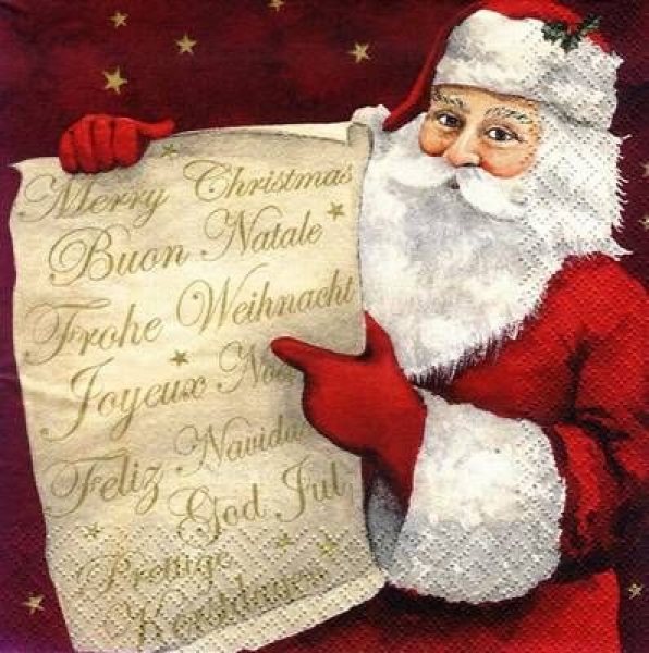 s7790 - Wunschzettel - Napkins - Package - 20 pcs.