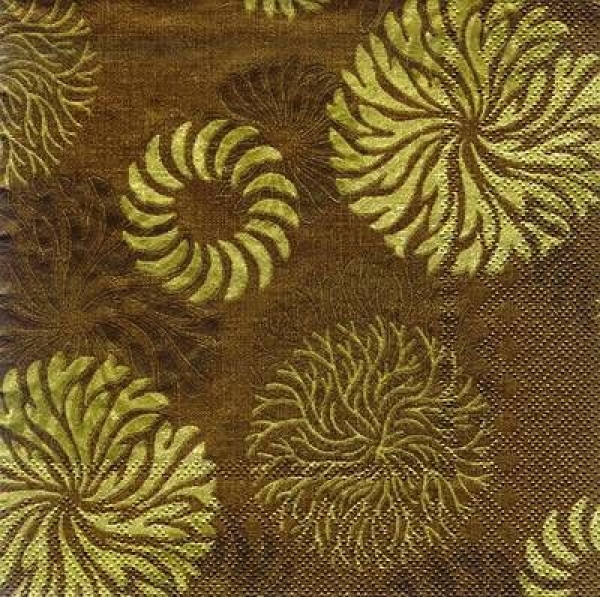 s7829 - Cascade - gold - Servietten - Packung - 20 Stück