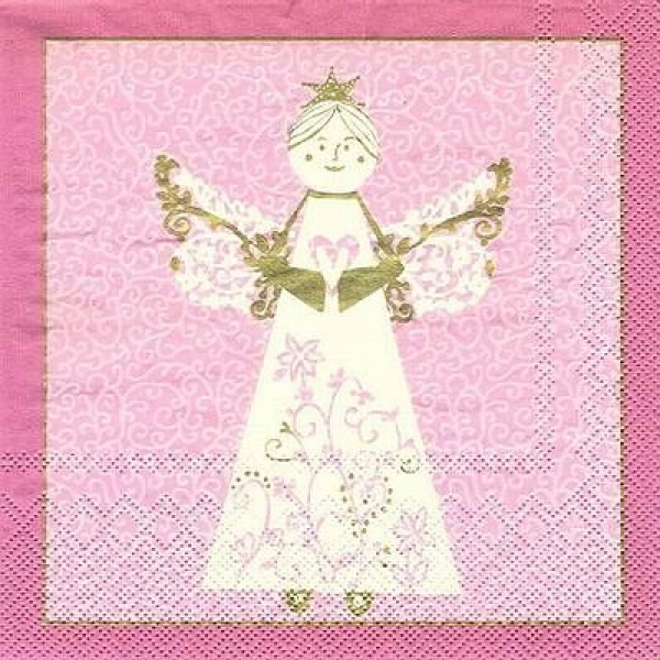 s7883 - Serafini - rose - Servietten - Packung - 20 Stück