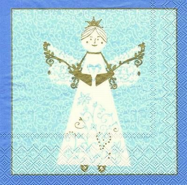 s7884 - Serafini - light blue - Servietten - Packung - 20 Stück