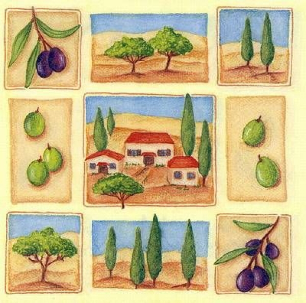 s8216 - Toscana Dream - Servietten - Packung - 20 Stück