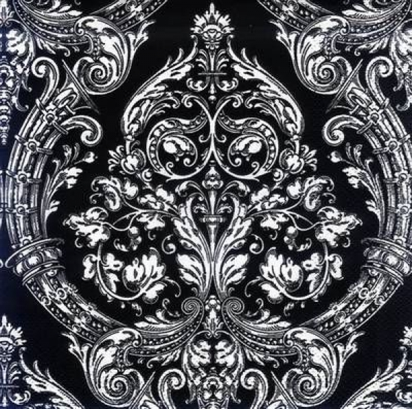 s8298 - Grandeur - black - Servietten - Packung - 20 Stück.