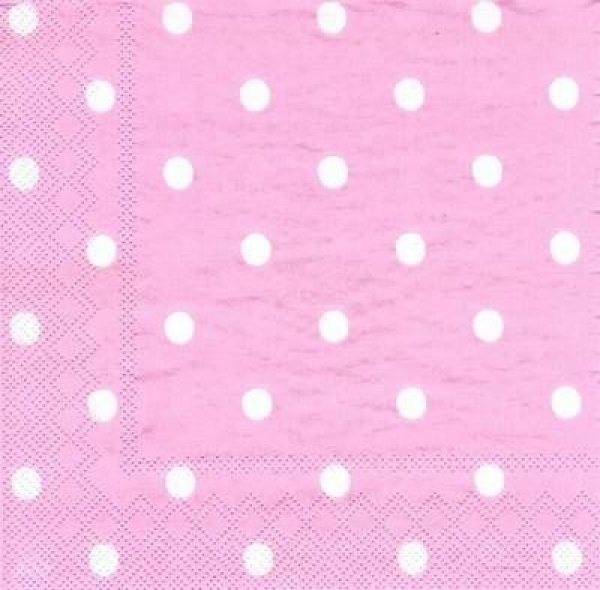 s8394 - Large Spot - rose - Servietten - Packung - 20 Stück