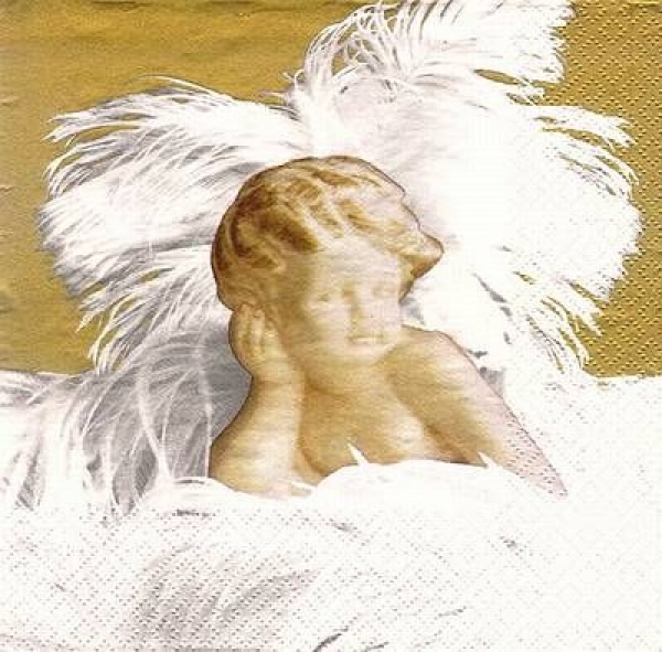 s8407 - Angelico - gold - Servietten - Packung - 20 Stück