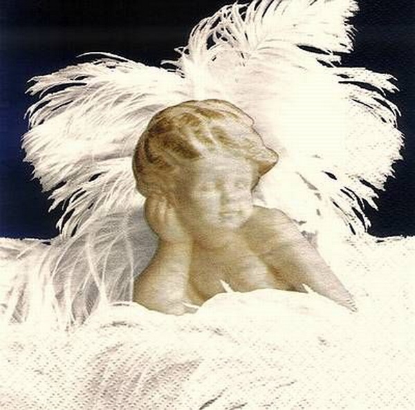 s8408 - Angelico - black - Servietten - Packung - 20 Stück