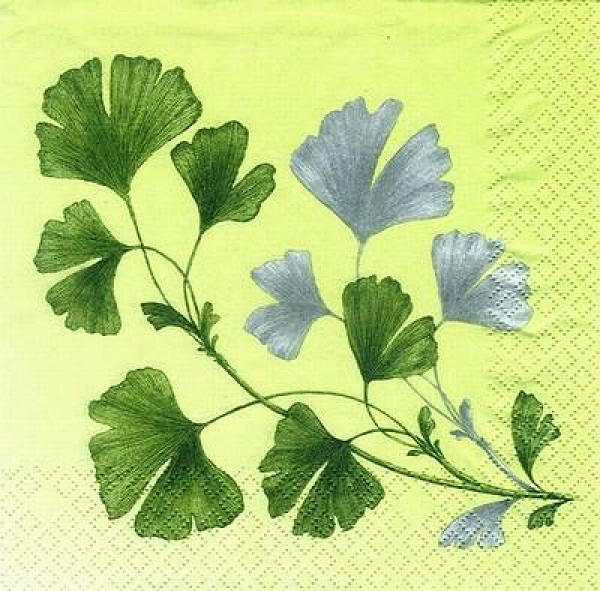 s8539 - Ginkgo - Servietten - Packung - 20 Stück