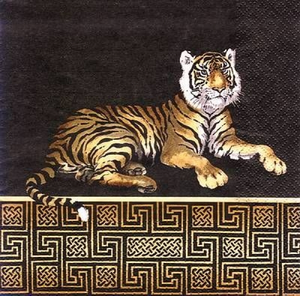 s8563 - Tiger - Servietten - Packung - 20 Stück