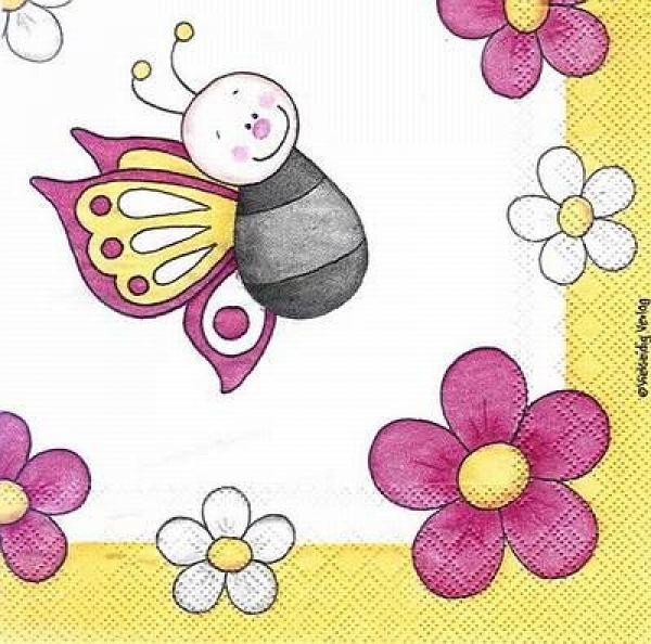 s8627 - Butterfly - Servietten - Packung - 20 Stück