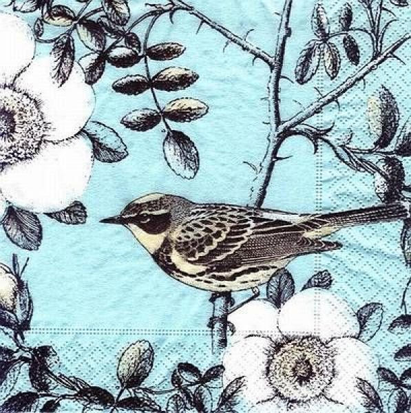 s8697 - Bird in Spring - Servietten - Packung - 20 Stück
