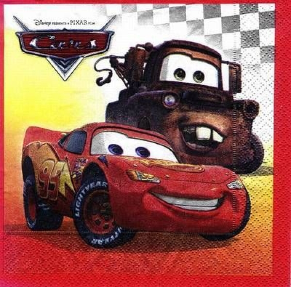 s8740 – Cars – Servietten – 33 x 33 cm - Packung – 20 Stück