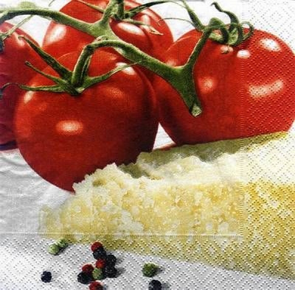 s8754 - Tomatoes & Parmesan - Napkins - Package - 20 pcs.