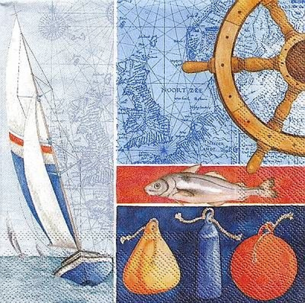 s8780 - Sailing - Servietten - Packung - 20 Stück